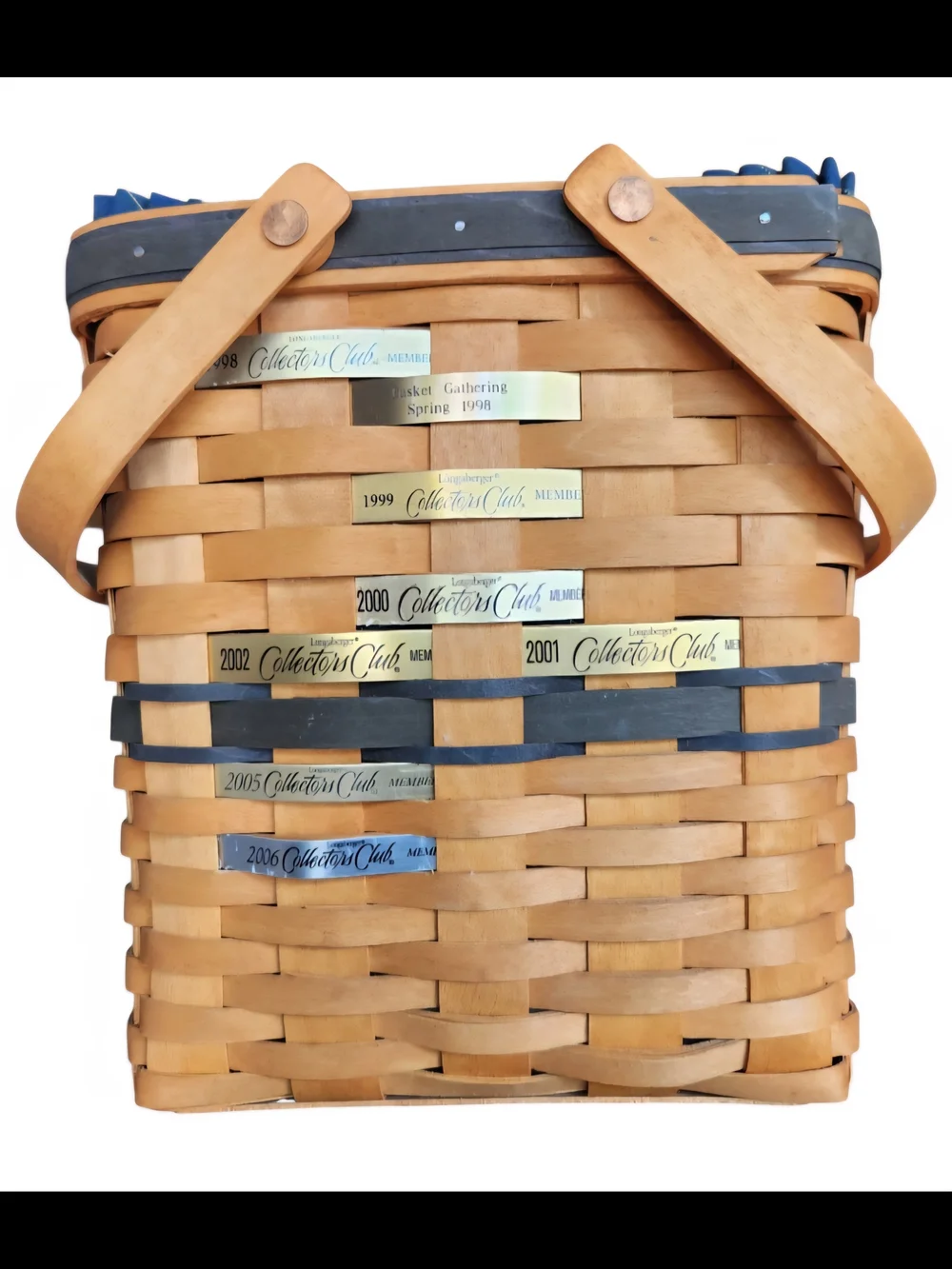 Brand new Longaberger 1997 Membership Basket Fabric & Plastic Liner